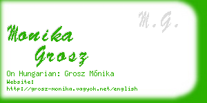 monika grosz business card