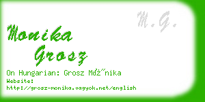 monika grosz business card